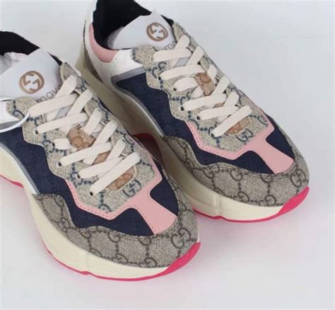 pink gucci sneakers replica|Gucci look alike sneakers.